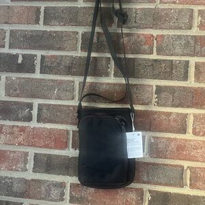 Lululemon Charcoal Water Bottle Crossbody Bag With Front Pocket